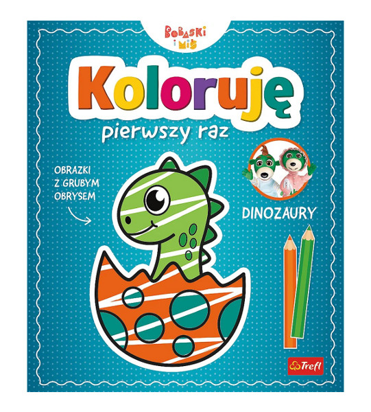 Koloruję pierwszy raz. Dinozaury
