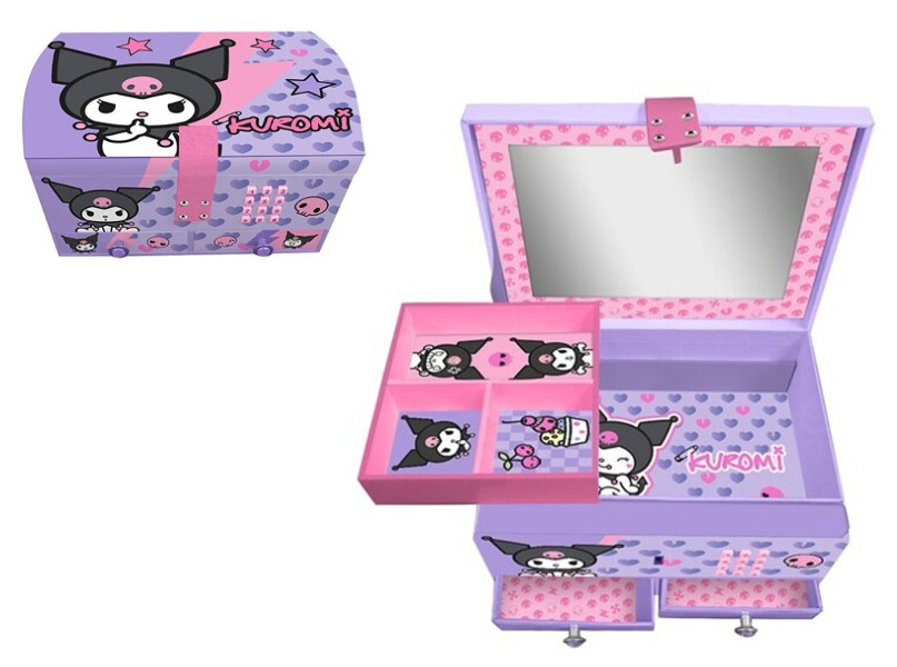 Pudełko na bizuterię na kod z efektami dźwiękowymi Kuromi