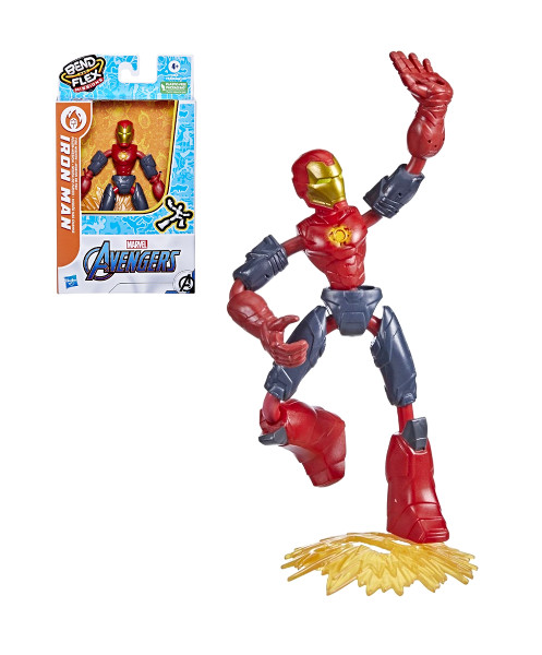 AVENGERS bend and flex fire mission Iron Man