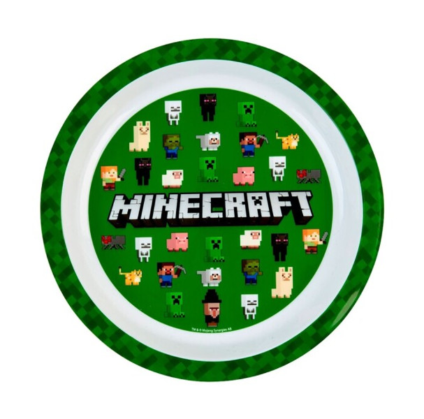 Minecraft plastikowy talerz