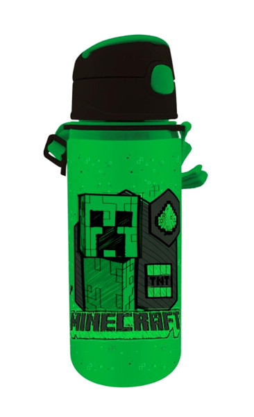 Bidon do picia Aluminiowy MINECRAFT 600ml z paskiem