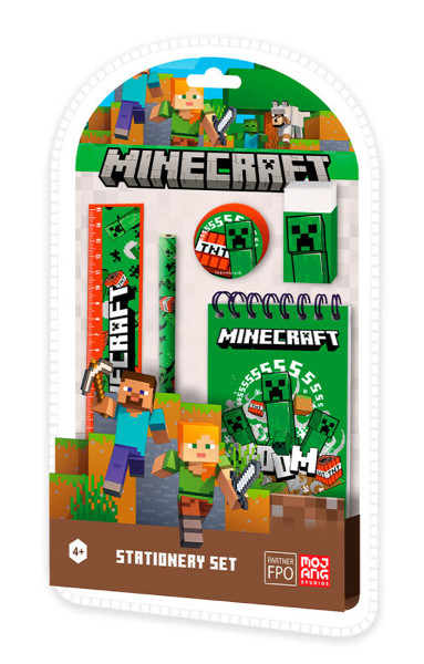 Zestaw przyborów do pisania 5 el Minecraft