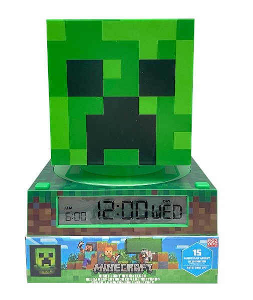 Lampka 3D z budzikiem Minecraft