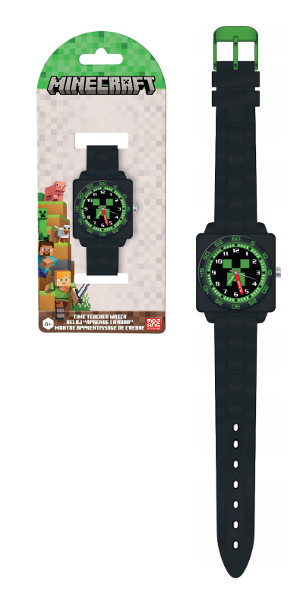 Zegarek analogowy Minecraft