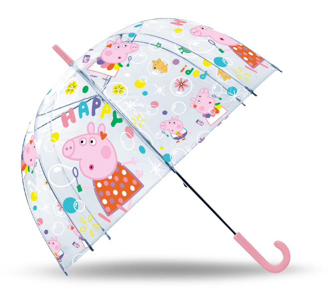 Parasolka Peppa Pig przezroczysta 19 cali