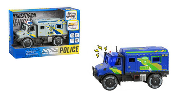 Pojazd ciężarówka wojskowa ze światłem i dźwiękiem