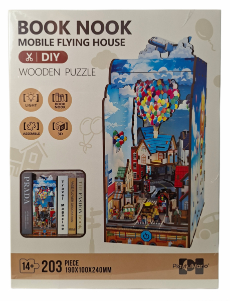 Book Nook Puzzle drewniane 3D domek