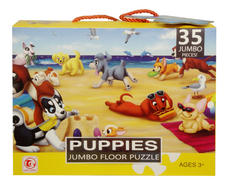 Puzzle 35 elementów XL z pudełku z uchwytem