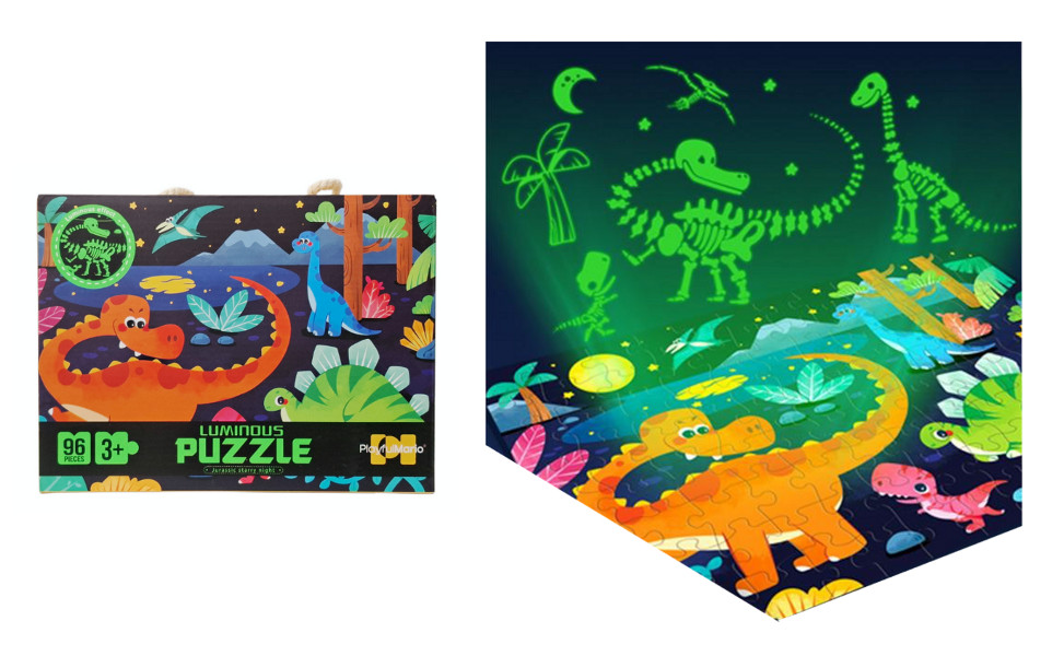 Puzzle 96 elementów świecące w ciemności