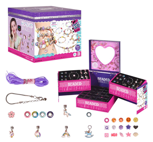 Zestaw piękności biżuteria w szkatułce z lusterkiem