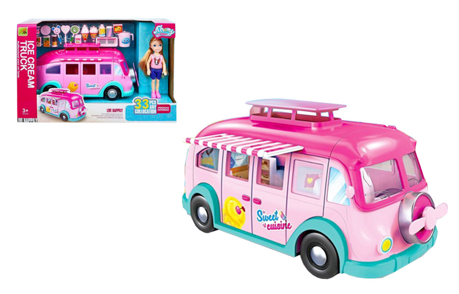 Akcesoria dla lalki food truck z akcesoriami