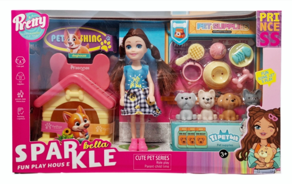 Laleczka z pupilem i akcesoriami