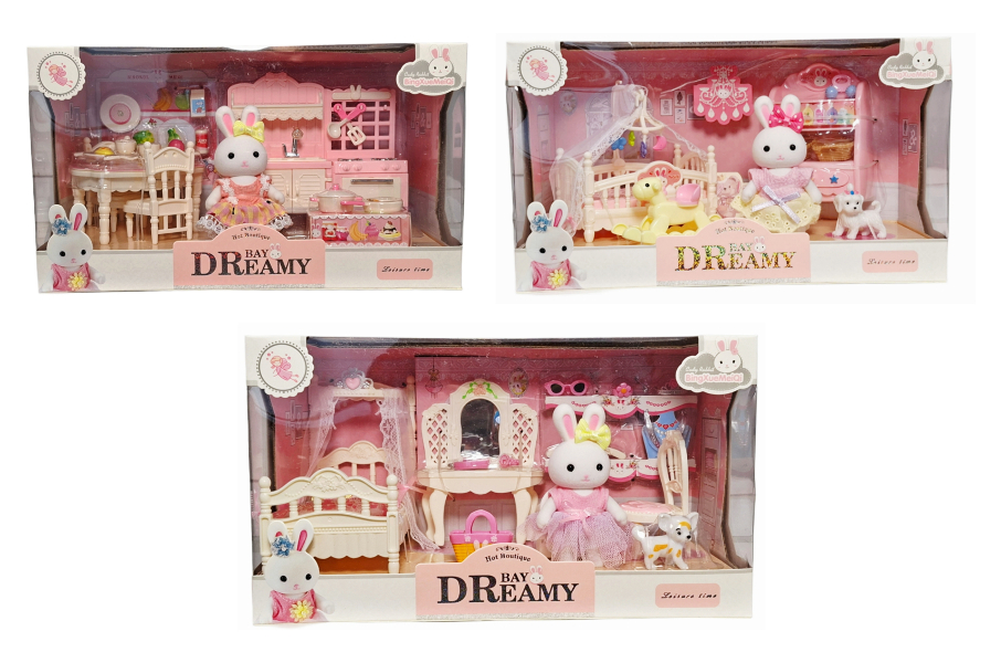 Króliczki z mebelkami