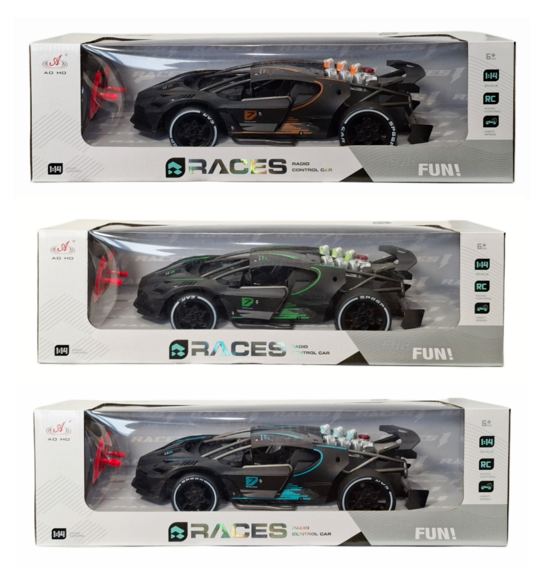 Pojazd auto sportowe sterowane pilotem z ładowarką