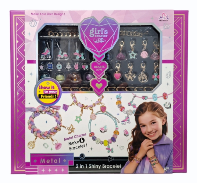 Biżuteria bransoletki DIY do samodzielnego tworzenia z charmsami i beadsami