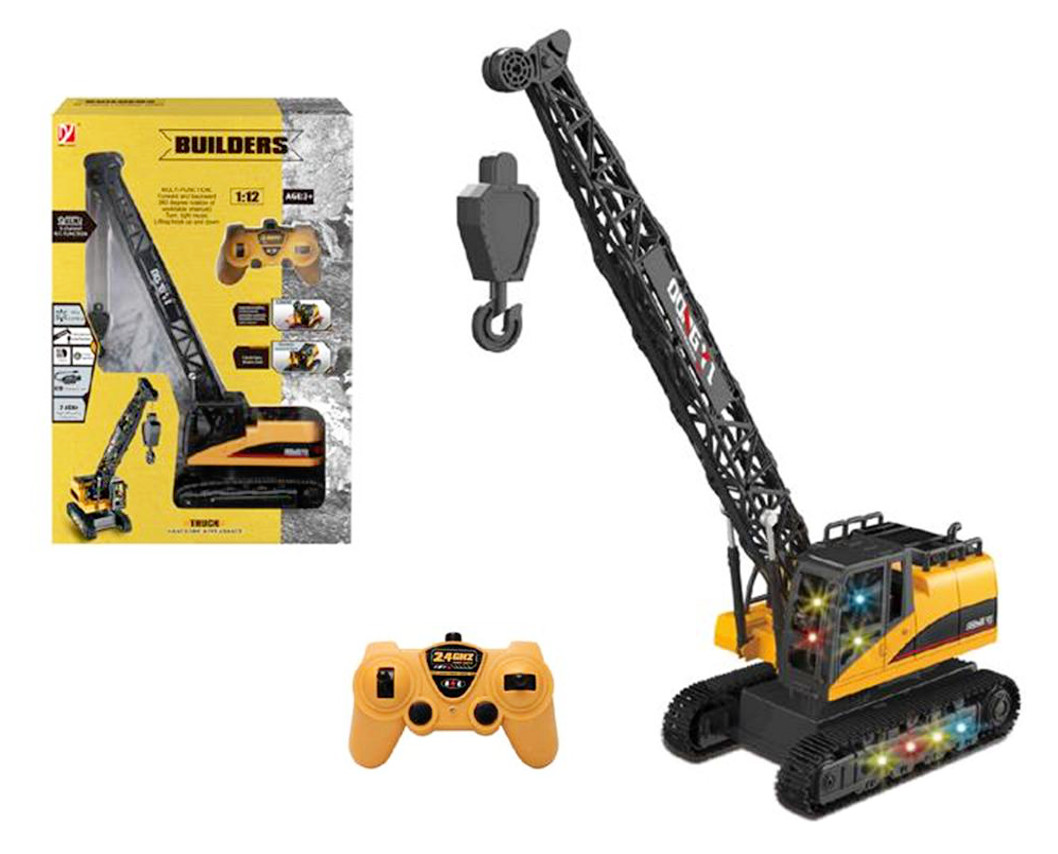 Maszyna budowlana dźwig sterowany pilotem ze światłem i dźwiękiem z ładowarką