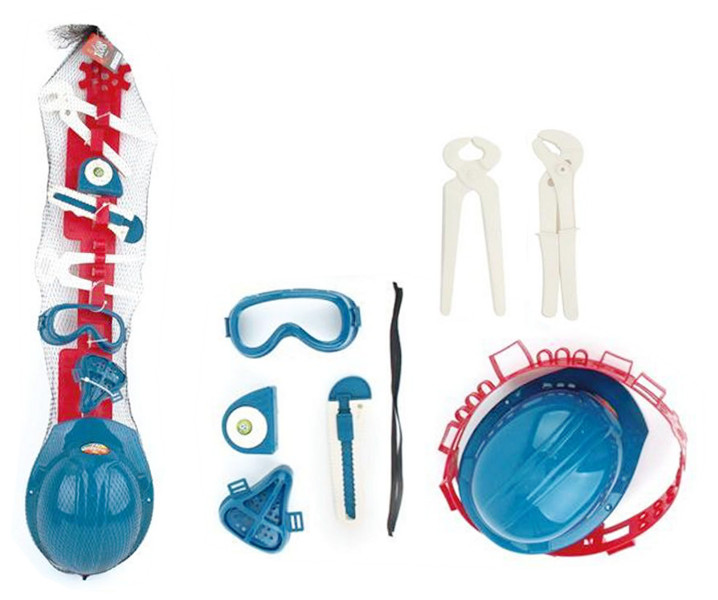 Narzędzia na pasie z kaskiem