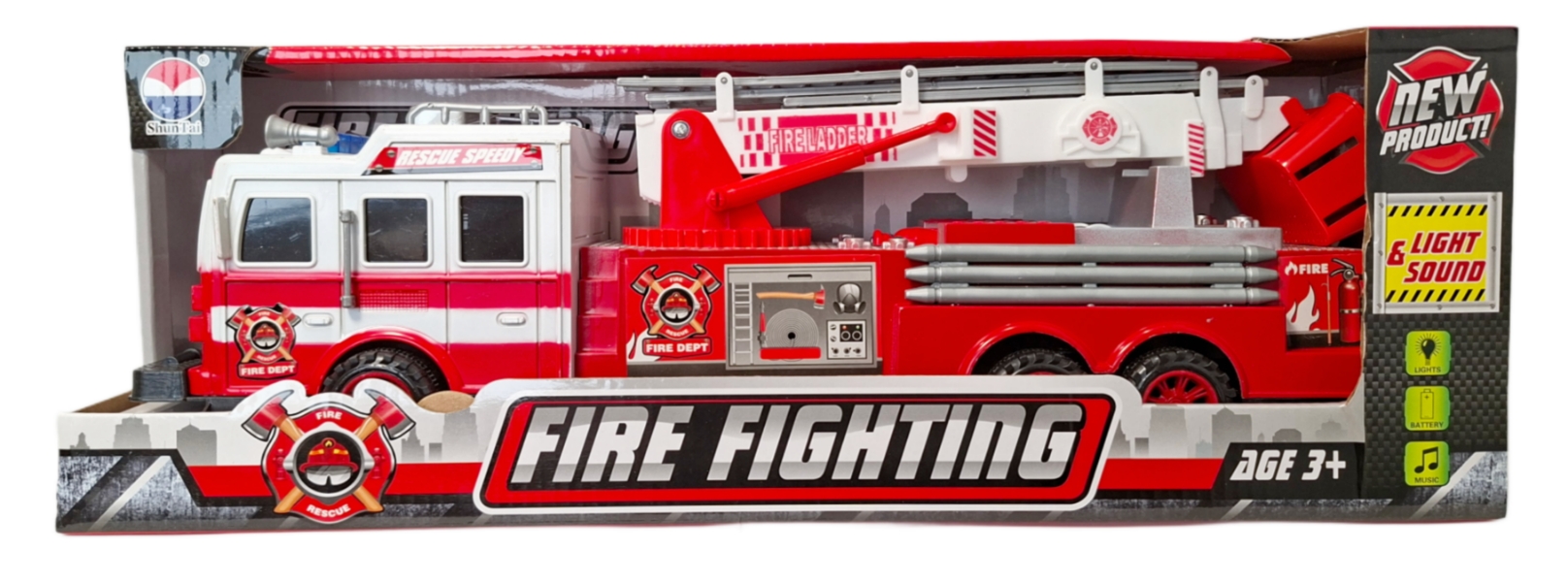 Pojazd straż pożarna ze światłem i dźwiękiem