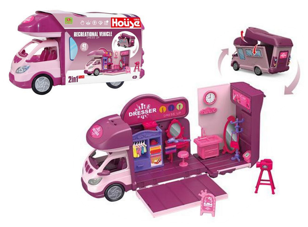 Akcesoria dla lalki kamper z wyposażeniem