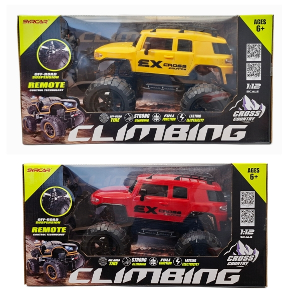 Pojazd auto terenowe wspinające się sterowane radiowo pilotem z ładowarką