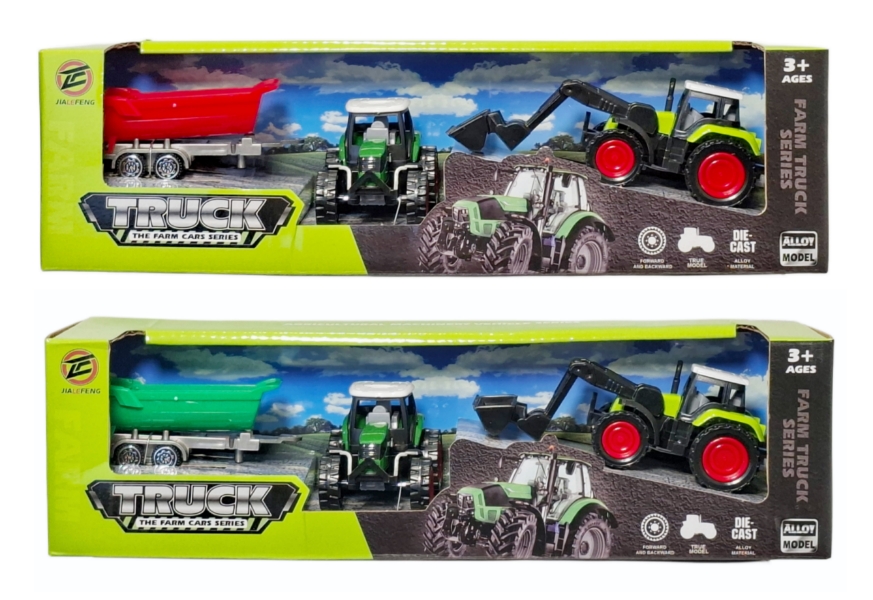 Zestaw rolniczy traktor z przyczepą