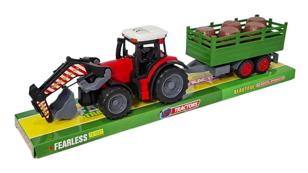 Traktor z przyczepą