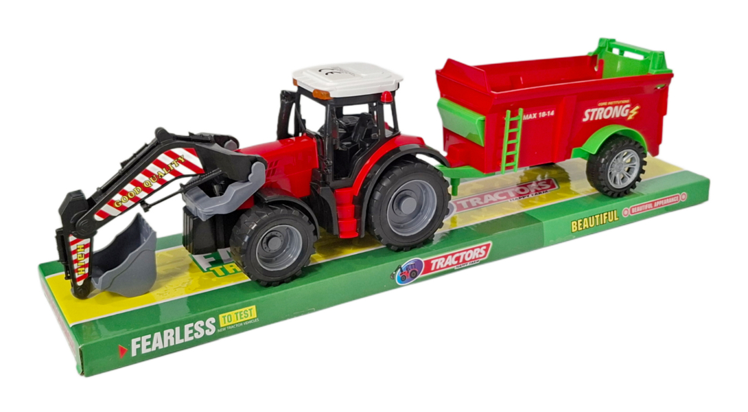 Traktor z przyczepą