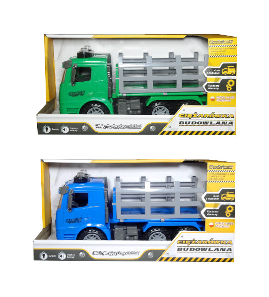 Auto z polskim modułem dźwiękowym budowlane