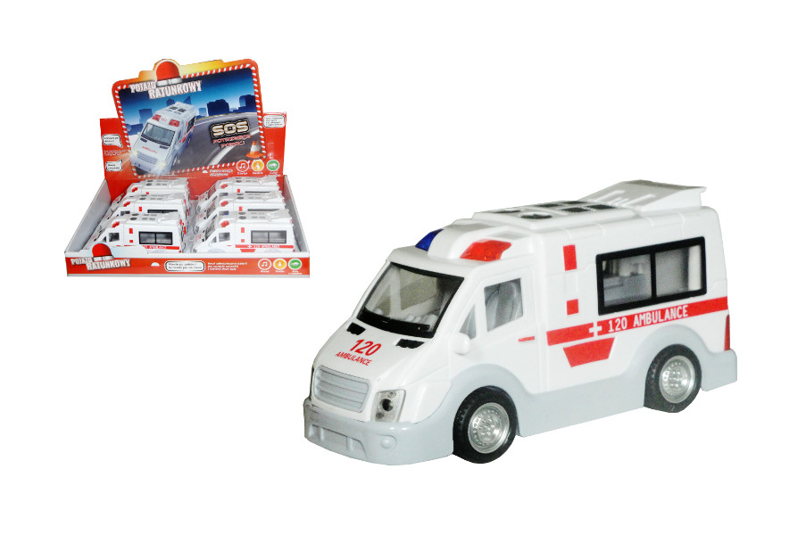 Auto z polskim modułem dźwiękowym ambulans