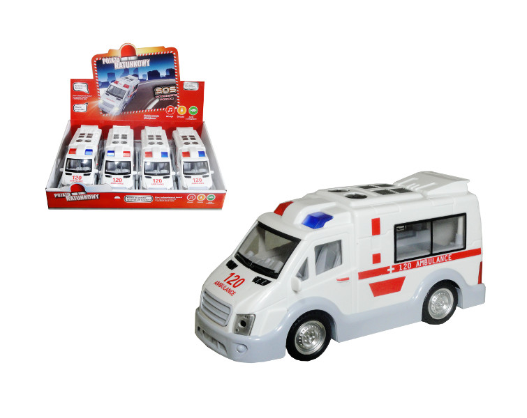 Auto z polskim modułem głosowym ambulans