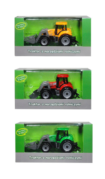 Traktor z maszyną