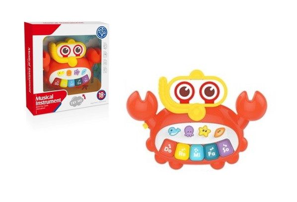 Pianinko krab zabawka dla malucha