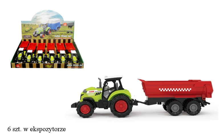 Traktor z przyczepą