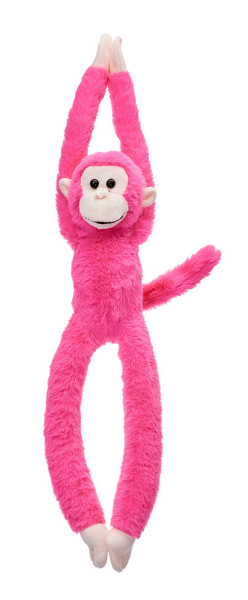 Małpka wisząca fuksja 45cm