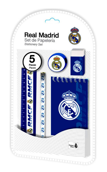 Zestaw piśmienniczy Real Madryt 5 elementów