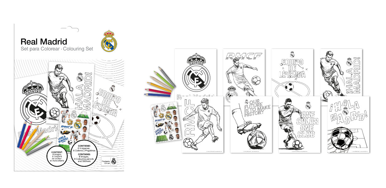 Zestaw do kolorowania Real Madrid
