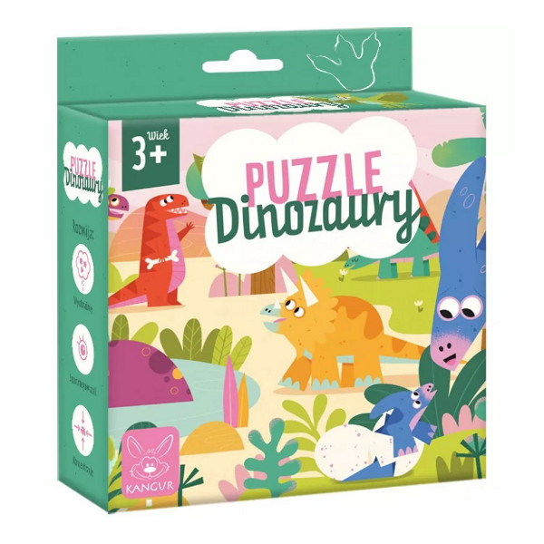 Puzzle Dinozaury 3+