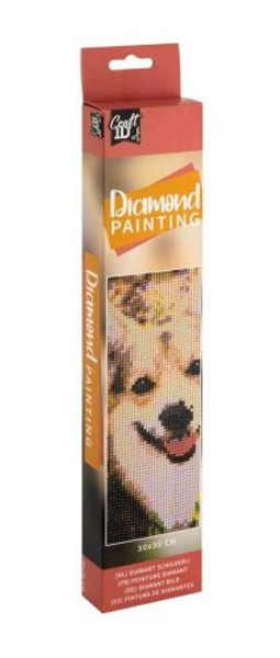 Malowanie diamentami 30x30 cm Pies