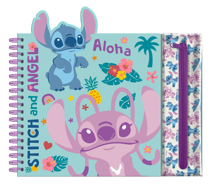 Zestaw kreatywny z piórnikiem Stitch