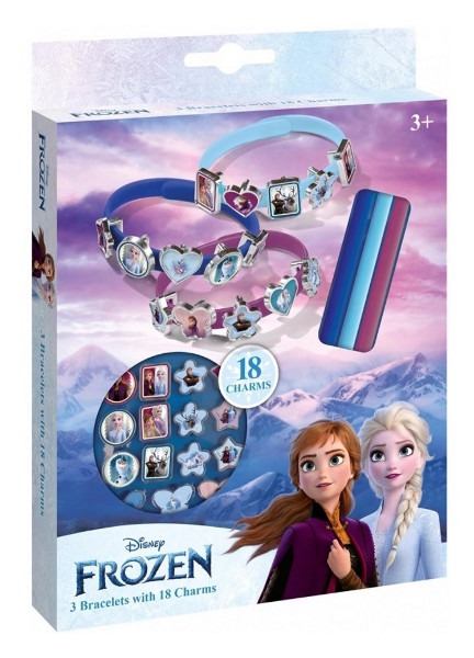 Zestaw do robienia bransoletek z charmsami Kraina Lodu