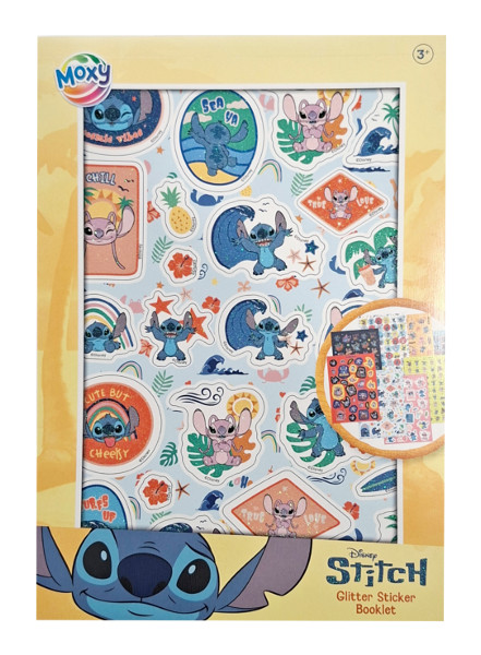 Naklejki brokatowe Stitch A5 8 arkuszy