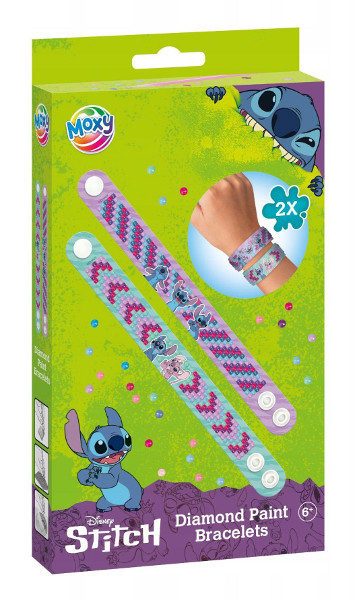 Bransoletki z haftem diamentowym Stitch