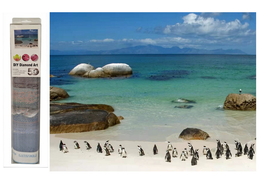 Mozaika diamentowa plaża J51373