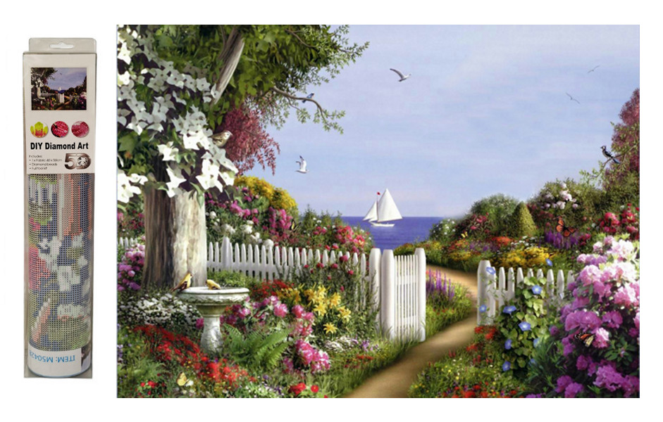 Mozaika diamentowa ogród M50428
