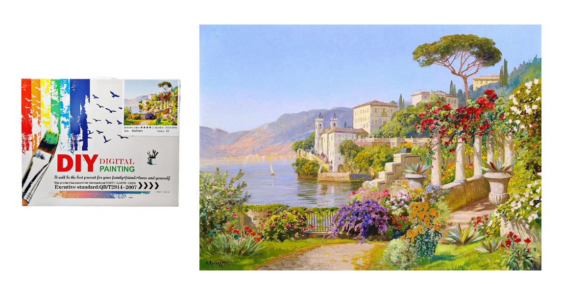 Malowanie po numerach W ogrodzie 30762