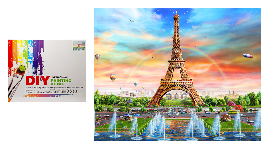 Malowanie po numerach Wieża Eiffla