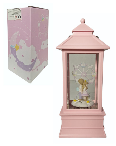 Latarenka z wirującym brokatem na baterie