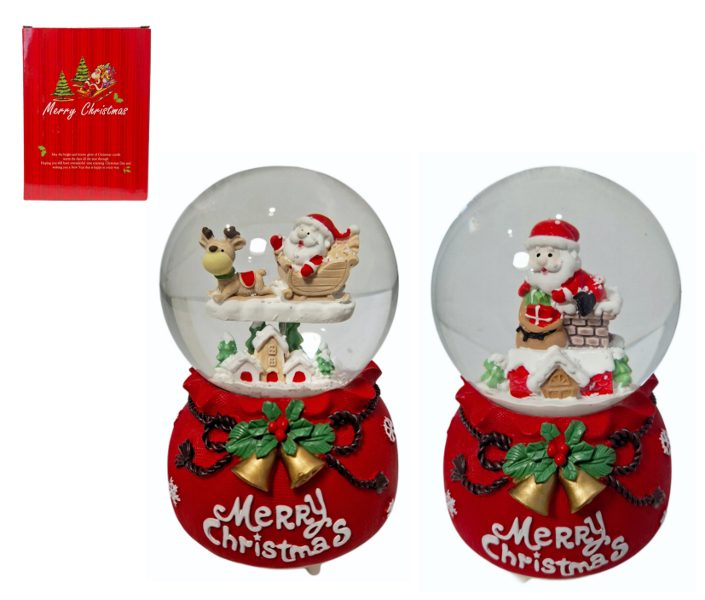 Kula śnieżna z dźwiękiem na Święta