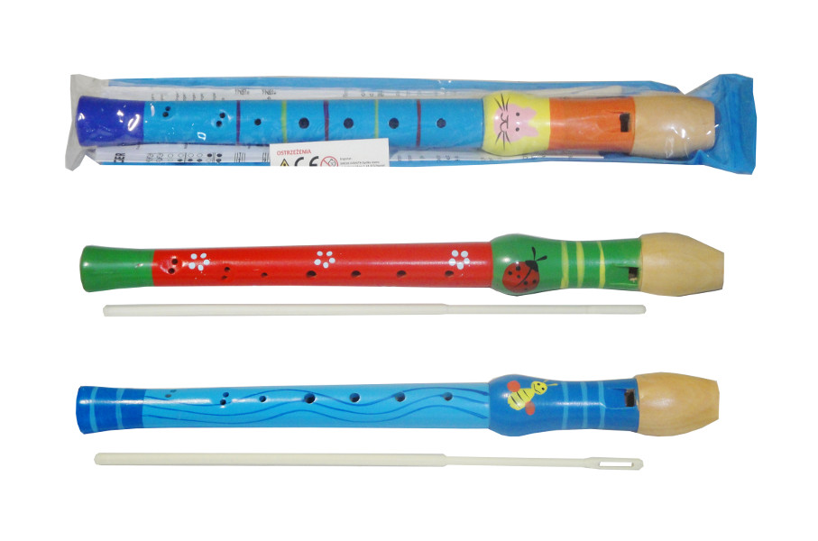 Instrument flet drewniany kolorowy