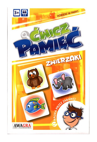Ćwicz Pamięć Zwierzaki układanka